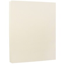 JAM Paper® Strathmore Cardstock, 8.5 x 11, 80lb Ivory Wove, 50/pack (301125)