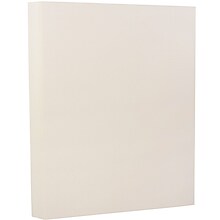JAM Paper® Extra Heavy Stiff Strathmore Cardstock, 8.5 x 11, 130lb Natural White Wove, 25/pack (1196