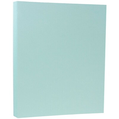JAM Paper 80 lb. Cardstock Paper, 8.5 x 11, Aqua Blue, 50 Sheets/Pack (1524370)