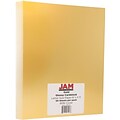 JAM Paper® Glossy Cardstock 1-Sided, 8.5 x 11, 80lb Gold, 50/pack (1683739)