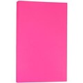 JAM Paper Smooth Colored 8.5 x 14 Color Copy Paper, 24 lbs., Fuchsia Pink, 500 Sheets/Ream (167282