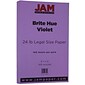 JAM Paper  8.5" x 14" Color Copy Paper, 24 lbs., Violet Purple Recycled, 100 Sheets/Pack (16728248)