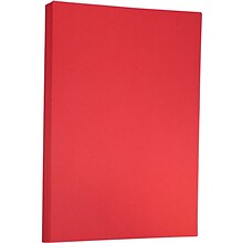 JAM Paper® Matte Colored Paper, 24 lbs., 11 x 17, Red Recycled, 100 Sheets/Pack (16728462)