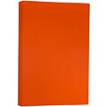 JAM Paper Matte Colored 11 x 17 Copy Paper, 24 lbs., Orange Recycled, 100 Sheets/Pack (16728464)