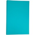 JAM Paper Matte Colored 11 x 17 Copy Paper, 24 lbs., Sea Blue Recycled, 100 Sheets/Pack (16728465)