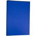 JAM Paper® Ledger 65lb Colored Cardstock, Tabloid Size, 11 x 17, Presidential Blue Recycled, 50 Sh