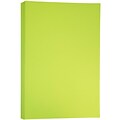 JAM Paper Ledger 65 lb. Cardstock Paper, 11 x 17, Ultra Lime Green, 50 Sheets/Pack (16728486)