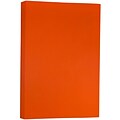 JAM Paper® Ledger 65lb Colored Cardstock, Tabloid Size, 11 x 17, Orange Recycled, 50 Sheets/Pack (