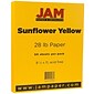 JAM Paper Matte Colored 8.5" x 14" Copy Paper, 28 lbs., Sunflower Yellow, 50 Sheets/Pack (16729198)