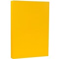 JAM Paper Matte Colored 8.5 x 14 Copy Paper, 28 lbs., Sunflower Yellow, 50 Sheets/Pack (16729346)