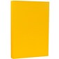 JAM Paper Matte Colored 8.5" x 14" Copy Paper, 28 lbs., Sunflower Yellow, 50 Sheets/Pack (16729346)