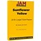 JAM Paper 80 lb. Cardstock Paper, 8.5 x 14, Sunflower Yellow, 50 Sheets/Pack (16729352)