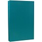 JAM Paper® Matte Legal Cardstock, 8.5 x 14, 80lb Teal Blue, 50/pack (16729449)