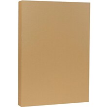 JAM Paper Matte Colored Paper, 28 lbs., 8.5 x 14, Tan Brown, 50 Sheets/Pack (16729541)