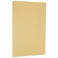 JAM Paper Parchment 65 lb. Cardstock Paper, 8.5 x 14, Antique Gold Yellow, 50 Sheets/Pack (1712886