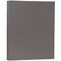 JAM Paper Matte 8.5 x 11 Color Copy Paper, 28 lbs., Dark Gray, 50 Sheets/Pack (26396470)