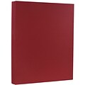 JAM Paper 80 lb. Cardstock Paper, 8.5 x 11, Dark Red, 50 Sheets/Pack (46395837)