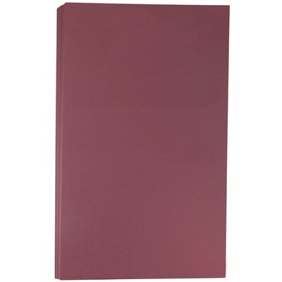 JAM Paper® Matte Legal Cardstock, 8.5 x 14, 80lb Burgundy, 50/pack (64429495)