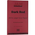 JAM Paper Matte Colored 8.5 x 14 Color Copy Paper, 28 lbs., Dark Red, 50 Sheets/Ream (64429520)