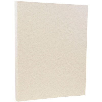 JAM Paper Parchment 65 lb. Cardstock Paper, 8.5" x 11", Pewter Gray, 250 Sheets/Ream (96600800B)