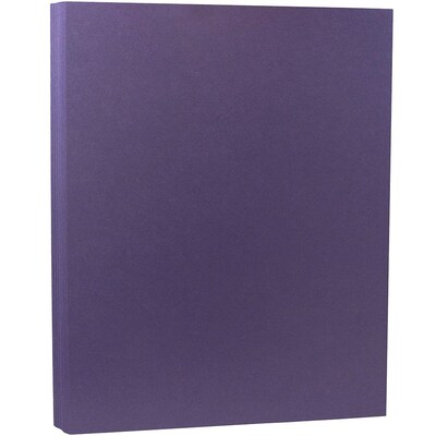 JAM Paper® Matte Cardstock, 8.5 x 11, 80lb Dark Purple, 50/pack (364412786)