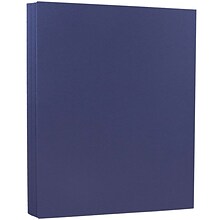 JAM Paper® Matte Cardstock, 8.5 x 11, 80lb Presidential Blue, 250/ream (563916926B)