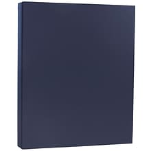 JAM Paper 80 lb. Cardstock Paper, 8.5 x 11, Navy Blue, 250 Sheets/Ream (LEBA242B)