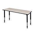Regency Height Adjustable Kee 60 x 24 Classroom Table, Maple (MT6024PLAPBK)
