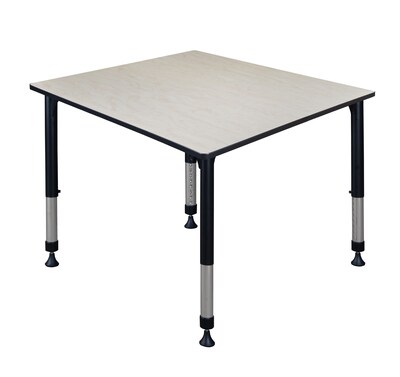 Regency Kee Adjustable Square Activity Table, 23 x 48, Height Adjustable, Maple (TB4848PLAPBK)