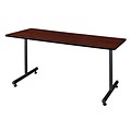 Regency Kobe 72 x 30 Metal and Wood Training Table, Cherry (MKTRCT7230CH)