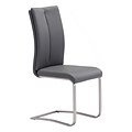 Zuo Modern Rosemont Dining Chair Gray (Set of 2) (WC100138)