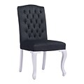 Zuo Modern Bourbon Dining Chair Black Velvet (Set of 2) (WC100226)
