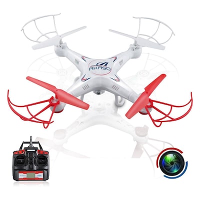 Akaso 4 Channel 2.4 GHz 6-Axis RC Quadcopter Toy Drone (X5C)