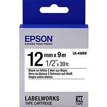 Epson® LK-4WBN LabelWorks™ 1/2 Standard LK Tape Cartridge
