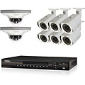 Q-See® QC838-8CV-3 Wired 8-Channel HD NVR with 8 x 3MP Dome Cameras, Network Video Recorder, 3TB, Black/White