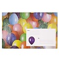 JAM Paper® Holiday Bubble Mailers, Medium, 8.5 x 12.25, Party Balloons, 6/pack (SS38M)