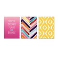 Viabella, Colorful Gradients Large Journal 3 Pc Assortment, Ruled, 8.5 x 5.75, Multicolor (93208)