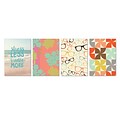 Viabella, Encouraging Sentiments Small Journal 4 Pc Assortment, Ruled, 5.5 x 4, Multicolor (93211)