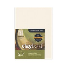 Ampersand Claybord Board, 5 X 7, 3/Pk (CBS05)