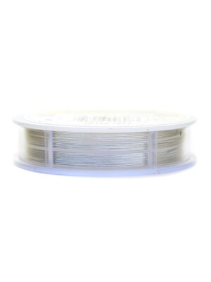 Beadalon 19 Strand Bead Stringing Wire Metallic Silver Color .015 In. (0.38 Mm) 15 Ft. Spool (JW14S-