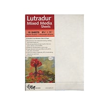 C And T Lutradur Mixed Media Sheets Pk/10 8.5X11 8.5 In. X 11 In. Pack Of 10 (20123)