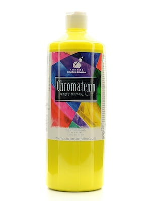 Chroma Inc. Chromatemp Artists Tempera Paint Yellow 32 Oz. [Pack Of 2] (2PK-2611)