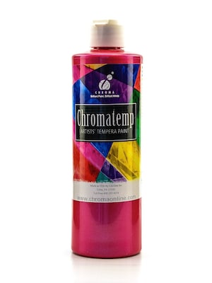 Chroma Inc. Chromatemp Pearlescent Tempera Paint Red 500 Ml [Pack Of 3] (3PK-2430)