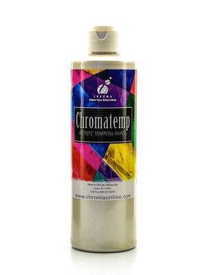 Chroma Inc. Chromatemp Pearlescent Tempera Paint White 500 Ml [Pack Of 3] (3PK-2434)