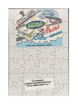 Compoz-A-Puzzle Blank Puzzles 5 1/2 In. X 8 In. 28 Pieces Each Pack Of 8 (96221)