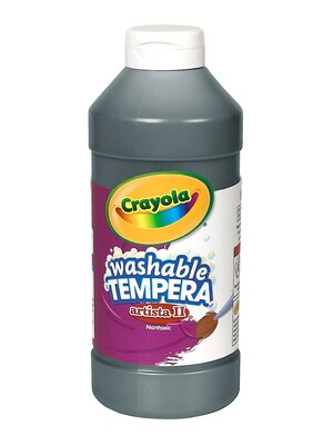 Crayola Artista Ii Liquid Tempera Paint Black 16 Oz. [Pack Of 4] (4PK-54-3115-051)