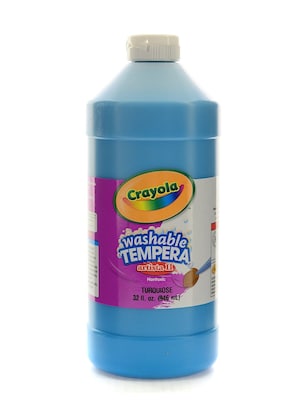 Crayola Artista Ii Liquid Tempera Paint Turquoise 32 Oz. [Pack Of 3] (3PK-54-3132-048)