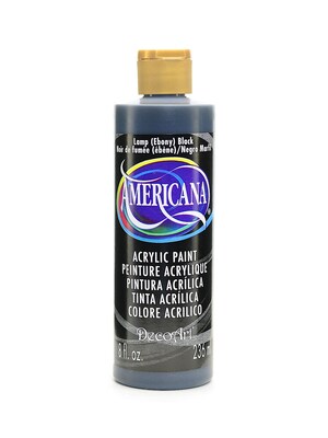 Decoart Americana Acrylic Paints Ebony (Lamp) Black 8 Oz. [Pack Of 3] (3PK-DA67-9)