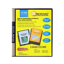 Itoya Clear Cover Profolio Presentation Books 24 Pages (48 Views) [Pack Of 2] (2PK-CC-24)