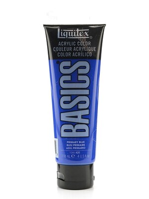 Liquitex Basics Acrylics Colors Primary Blue 4 Oz. Tube [Pack Of 3] (3PK-1046420)